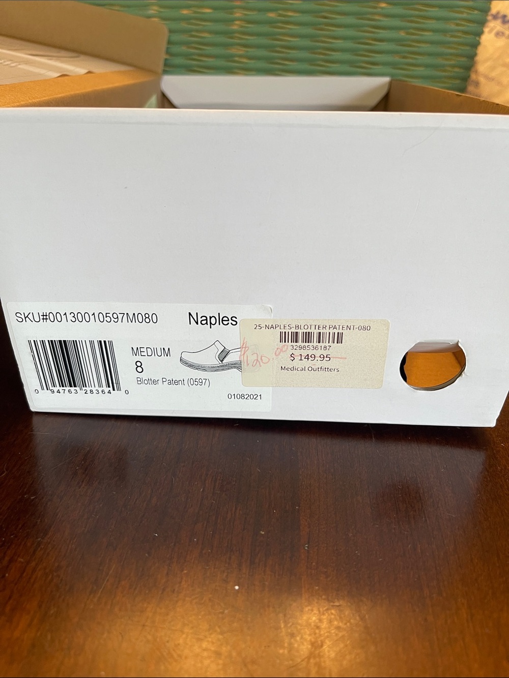 NWT Klogs Footwear Naples Blotter Patent - SZ 8 - Picture 8 of 9